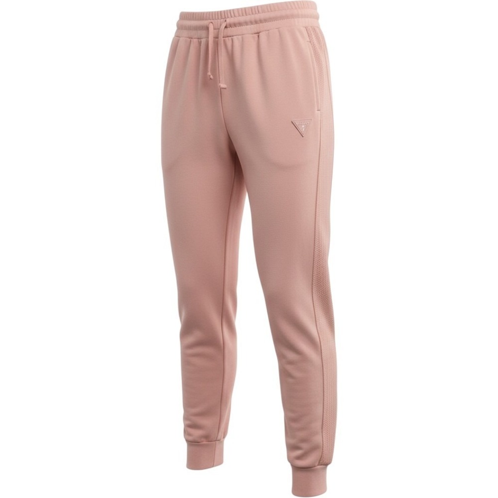 Guess Joggers Women Large Pink Textured Side Panel Sweatpants Q4YB09K8XF0